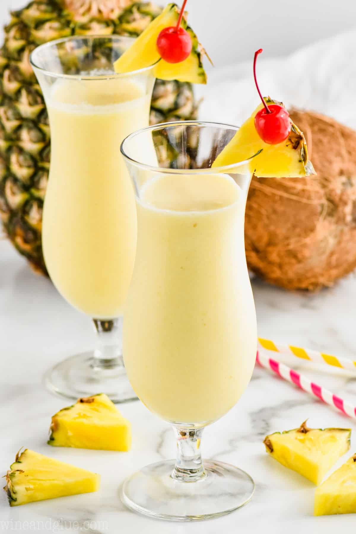 Pina Colada (Only THREE Ingredients!)- Wine and Glue