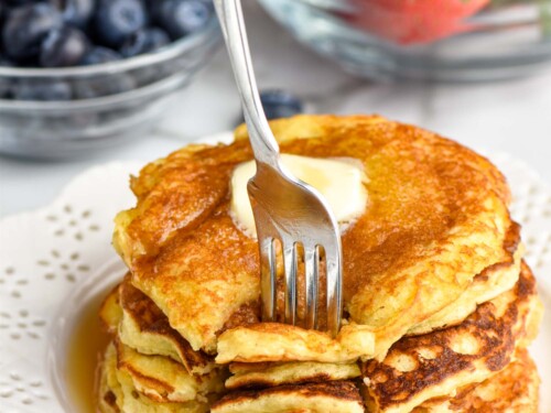 Yogurt pancakes on sale
