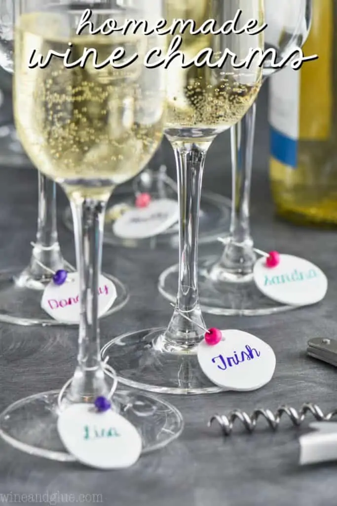 Christmas Wine Glass Charm Rings, Gift Ideas