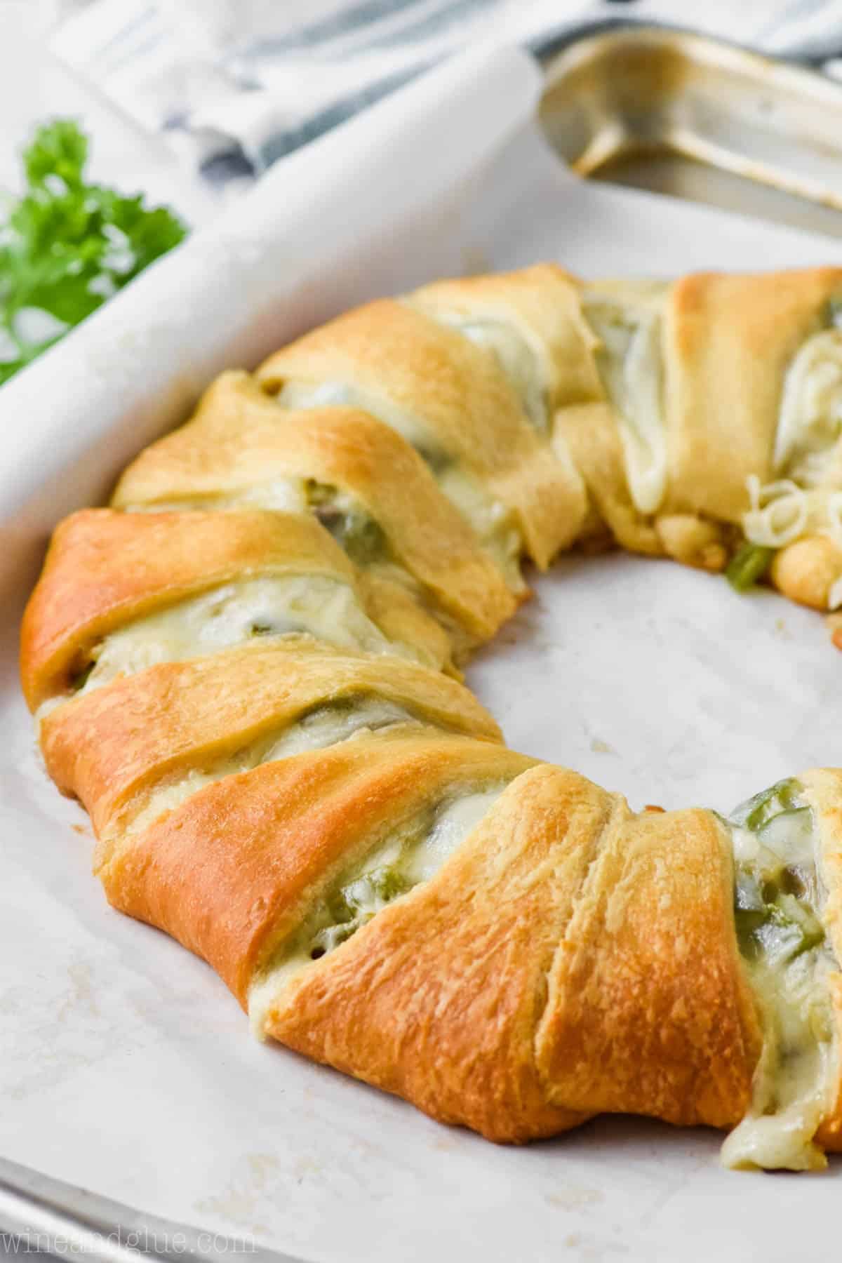 Easy Sausage and Cheese Crescent Ring - with Video - Pudge Factor