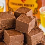 easy fireball fudge recipe, fudge made with whiskey - 15