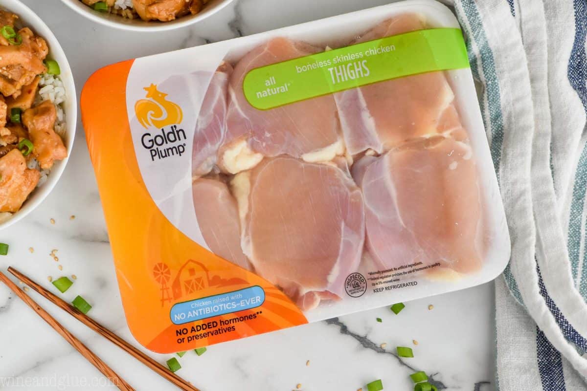 gold'n plump chicken thighs perfect for making bourbon chicken
