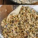 step by step tutorial photo collage for how to make homemade bird feeders