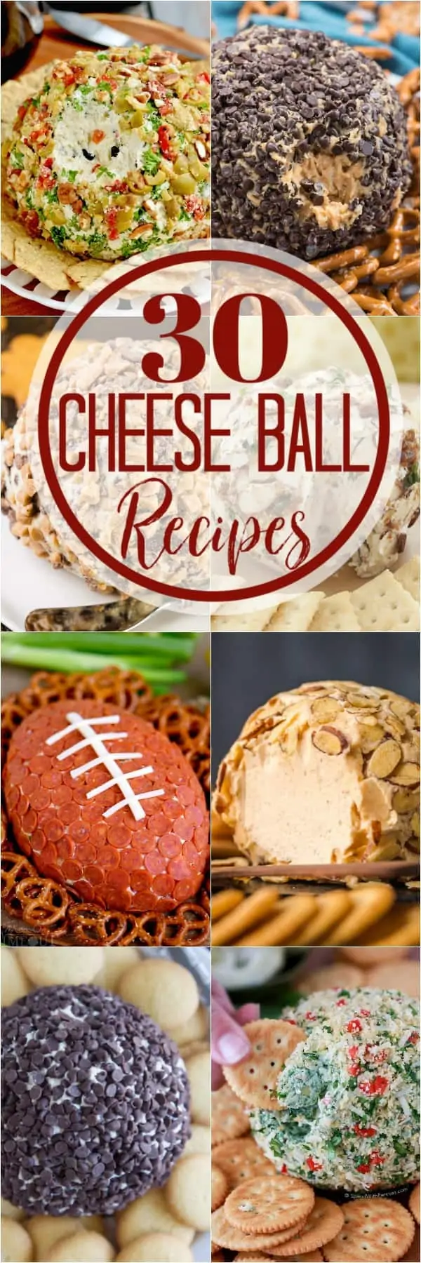collage of cheese ball recipes