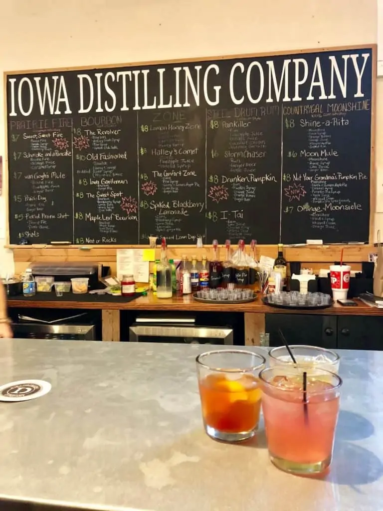 three drinks sitting on the bar 