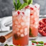 two pomegranate mojitos - 6