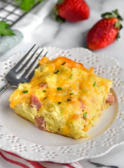 Ham and Cheese Overnight Breakfast Casserole