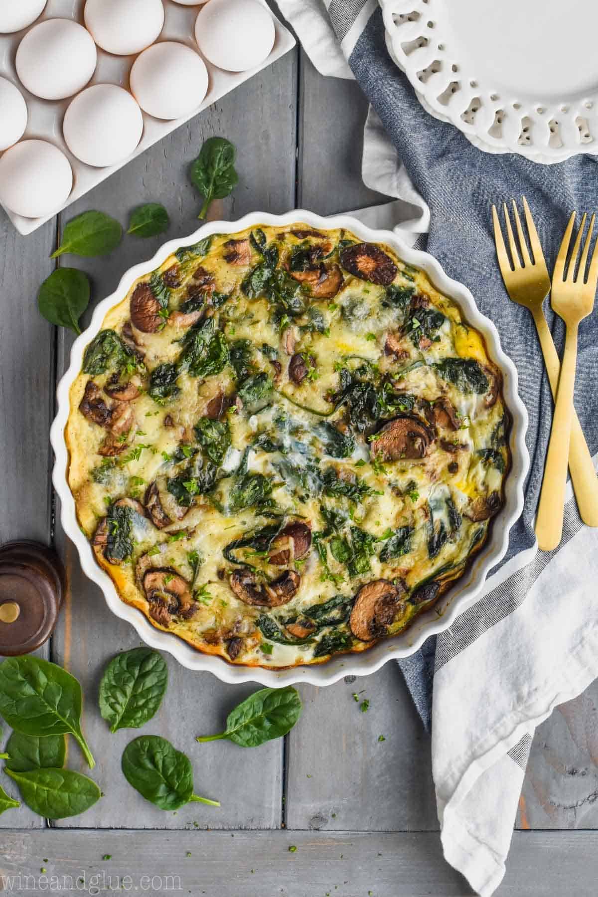 Crustless Spinach Quiche Simple Joy
