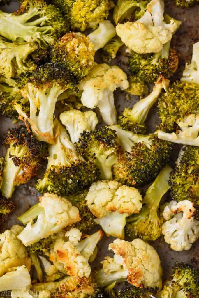 Roasted broccoli and cauliflower — What Lisa Cooks