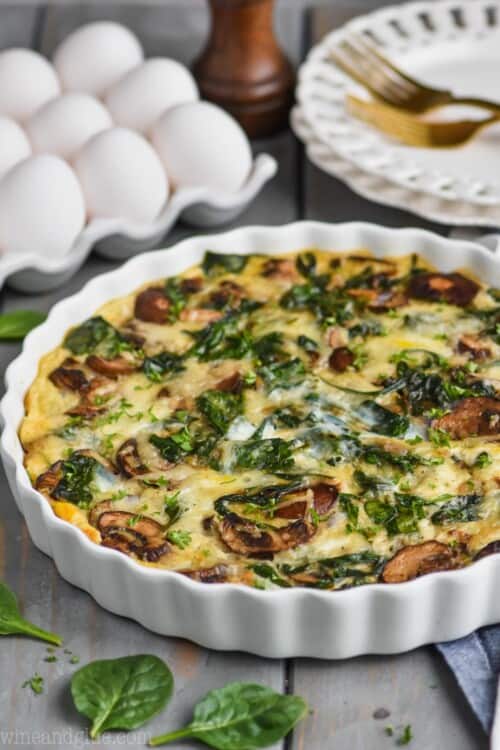 Crustless Spinach Quiche Simple Joy
