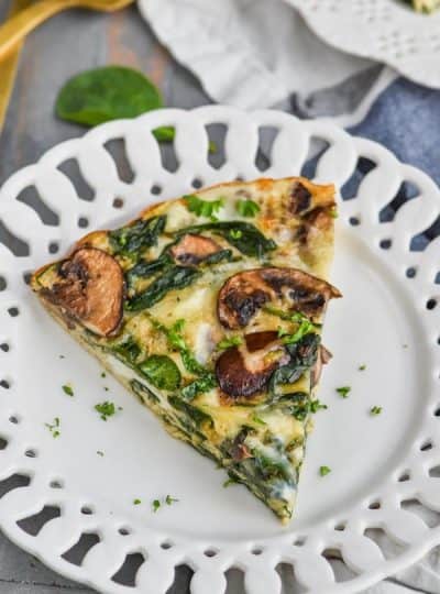 Crustless Spinach Quiche