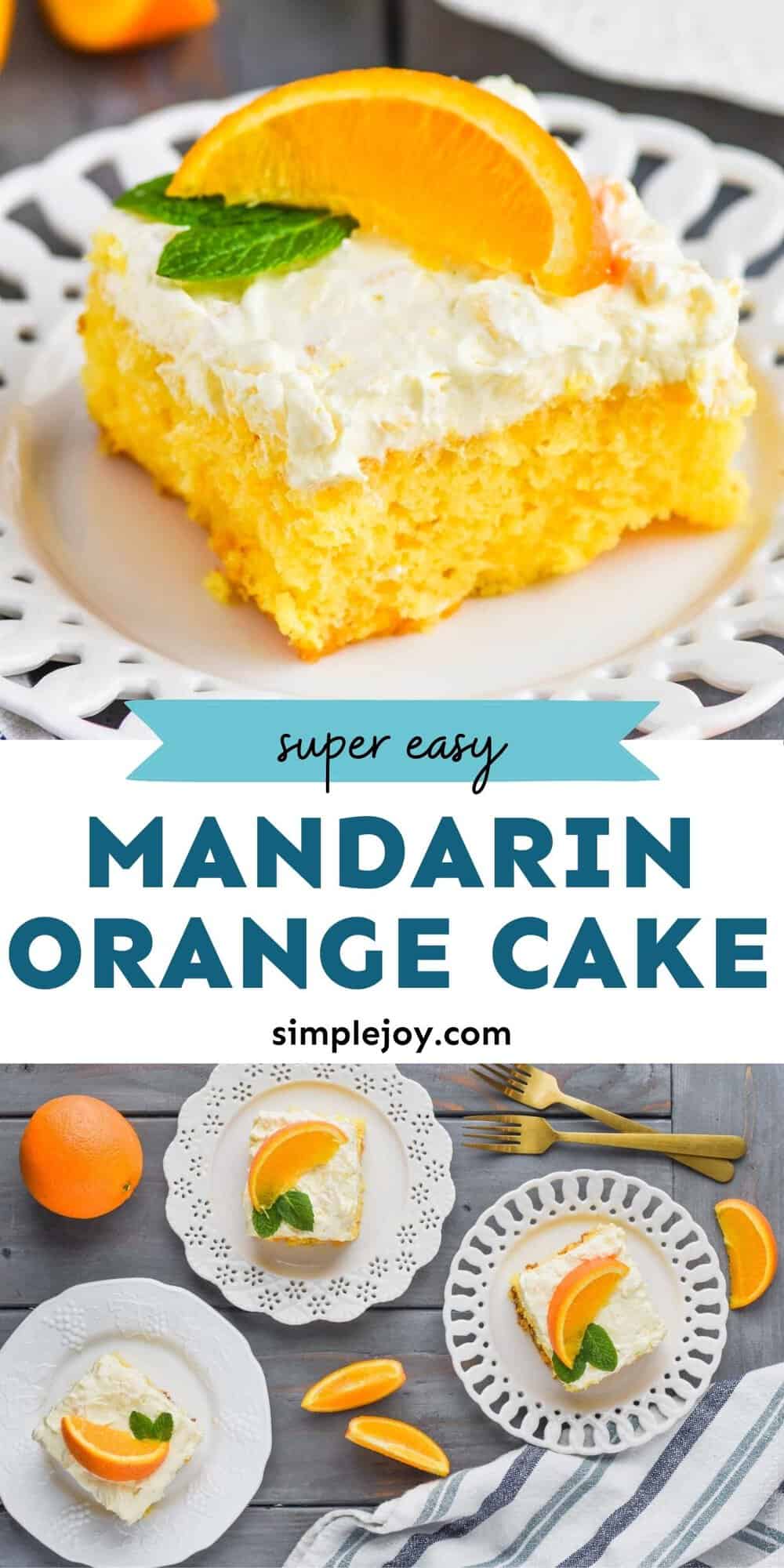Mandarin Orange Cake Recipe (Pig Pickin'Cake) - Simple Joy
