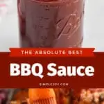 collage of photos of bbq sauce