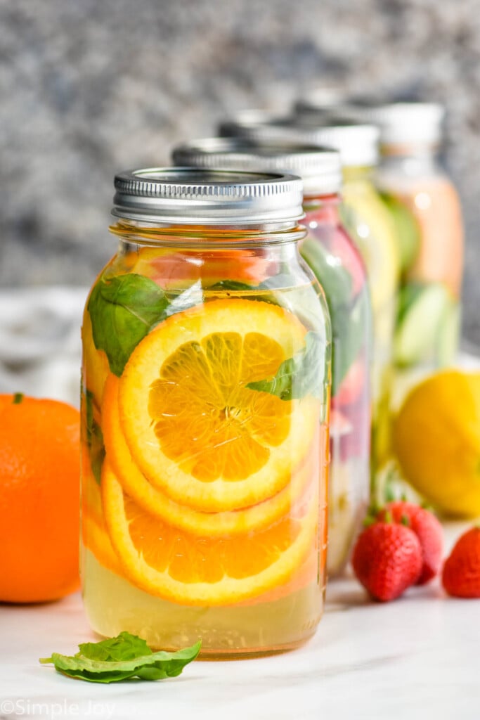 Infused Water with Herbs, Citrus, + Fruit - Champagne Tastes