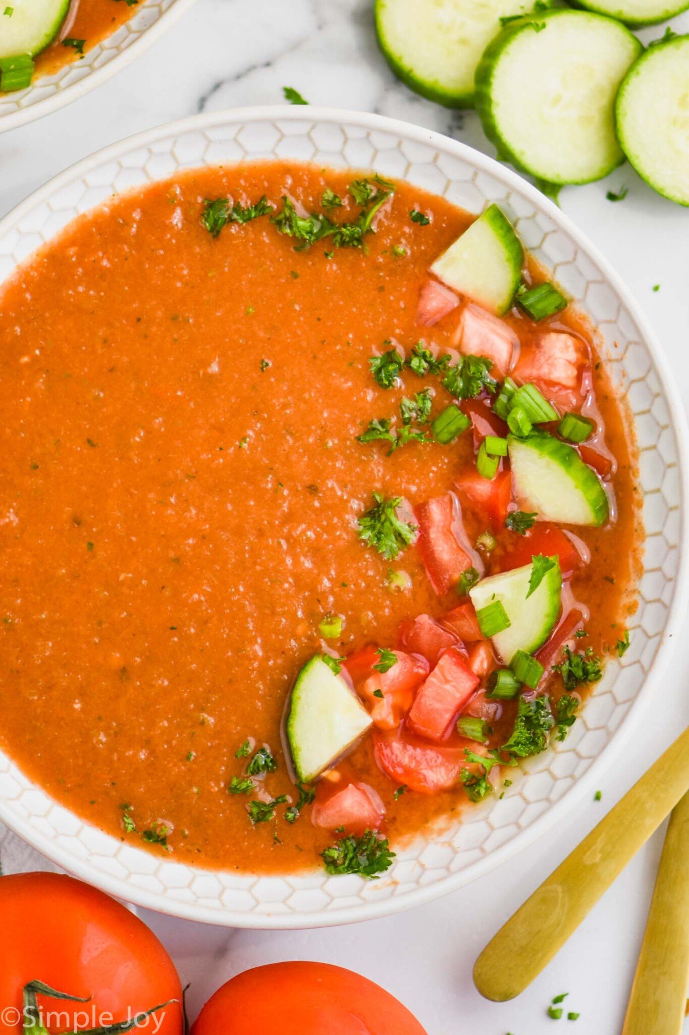 Gazpacho Recipe (Simple &amp; Delicious!) - Simple Joy