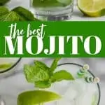 collage of photos of the best mojito recipe