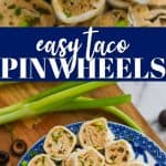 collage of photos of taco tortilla roll ups