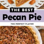 collage of pecan pie