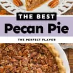 collage of pecan pie
