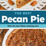 collage of pecan pie