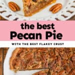 collage of pecan pie