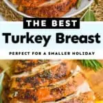 collage of photos of turkey breast recipe