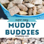 pinterest graphic of puppy chow