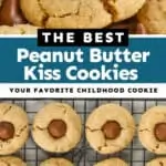 collage of photos of peanut butter blossoms