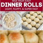 collage of photos of dinner rolls