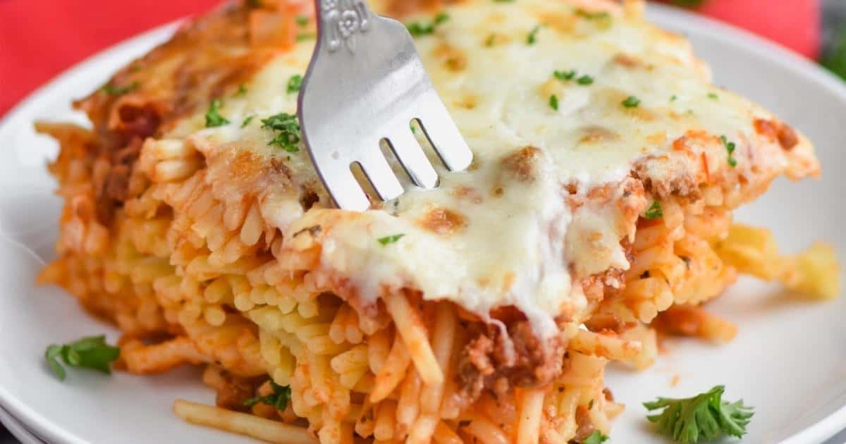 Baked Spaghetti - Simple Joy