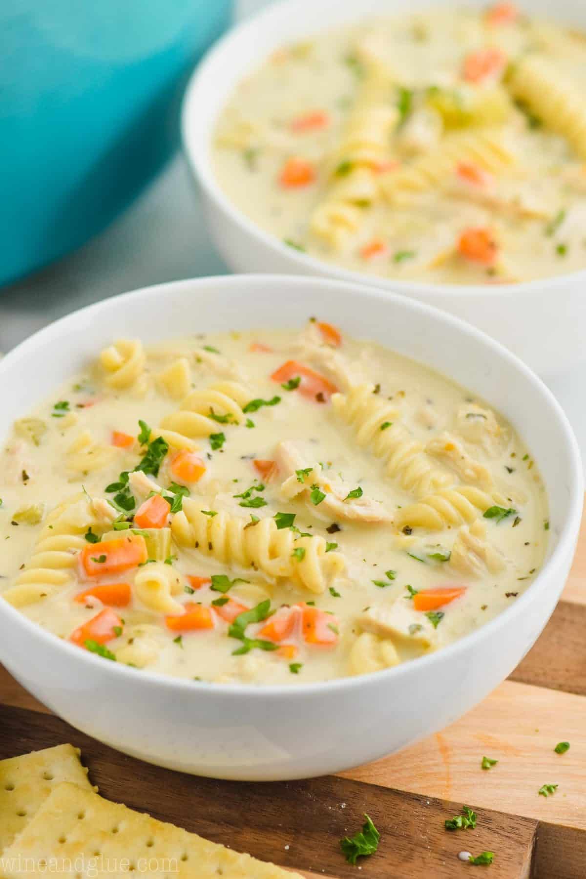 Creamy Chicken Noodle Soup - Cooking Classy