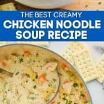 Creamy Crockpot Chicken Noodle Soup - Simple Joy