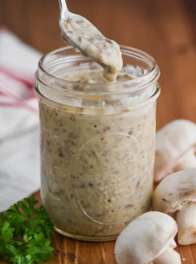 Homemade Condensed Cream of Mushroom Soup