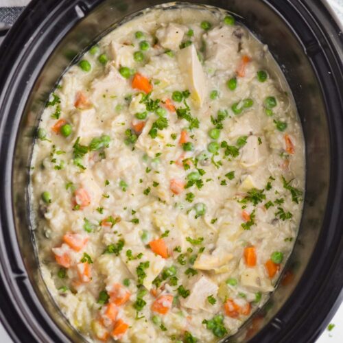 Slow Cooker Chicken and Rice Casserole