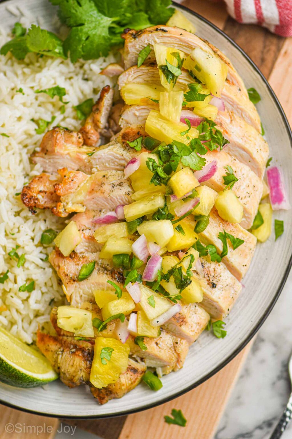 Grilled Chicken with Pineapple Salsa Simple Joy