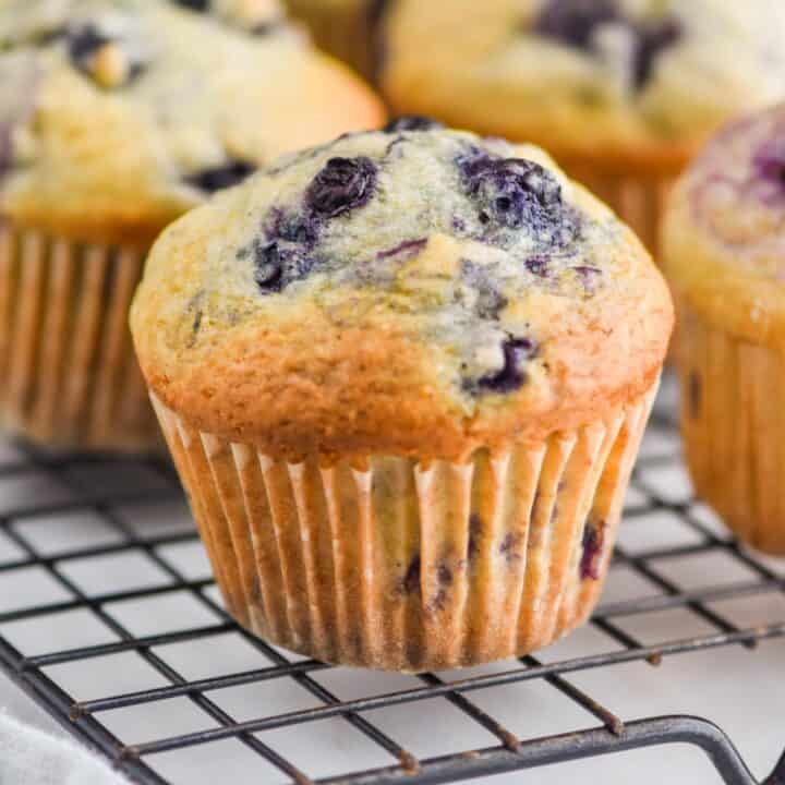 Healthy Blueberry Muffins - Wine & Glue