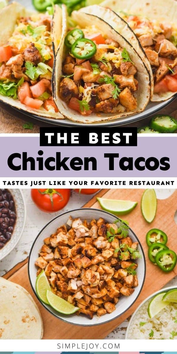 Chicken Tacos - Simple Joy