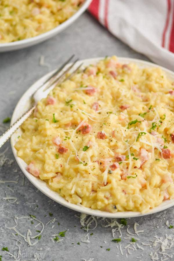Instant Pot Risotto Carbonara Simple Joy