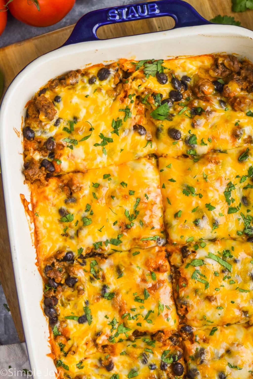 Beef Enchilada Casserole - Simple Joy