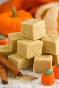 a pile of pumpkin fudge