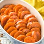 small casserole dish with candied sweet potato recipe - 17