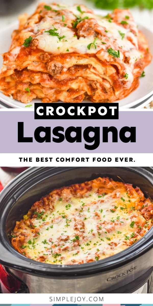 Crockpot Lasagna - Simple Joy