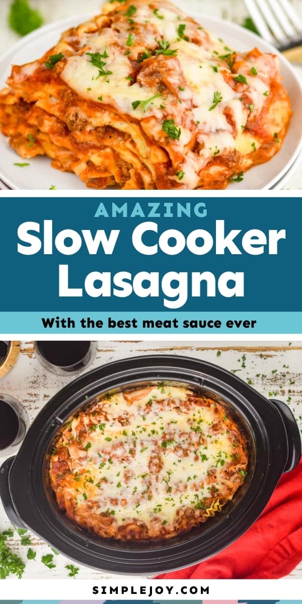 Crockpot Lasagna - Simple Joy