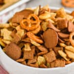 Pinterest graphic for Chex mix