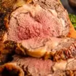 pinterest image for prime rib roast