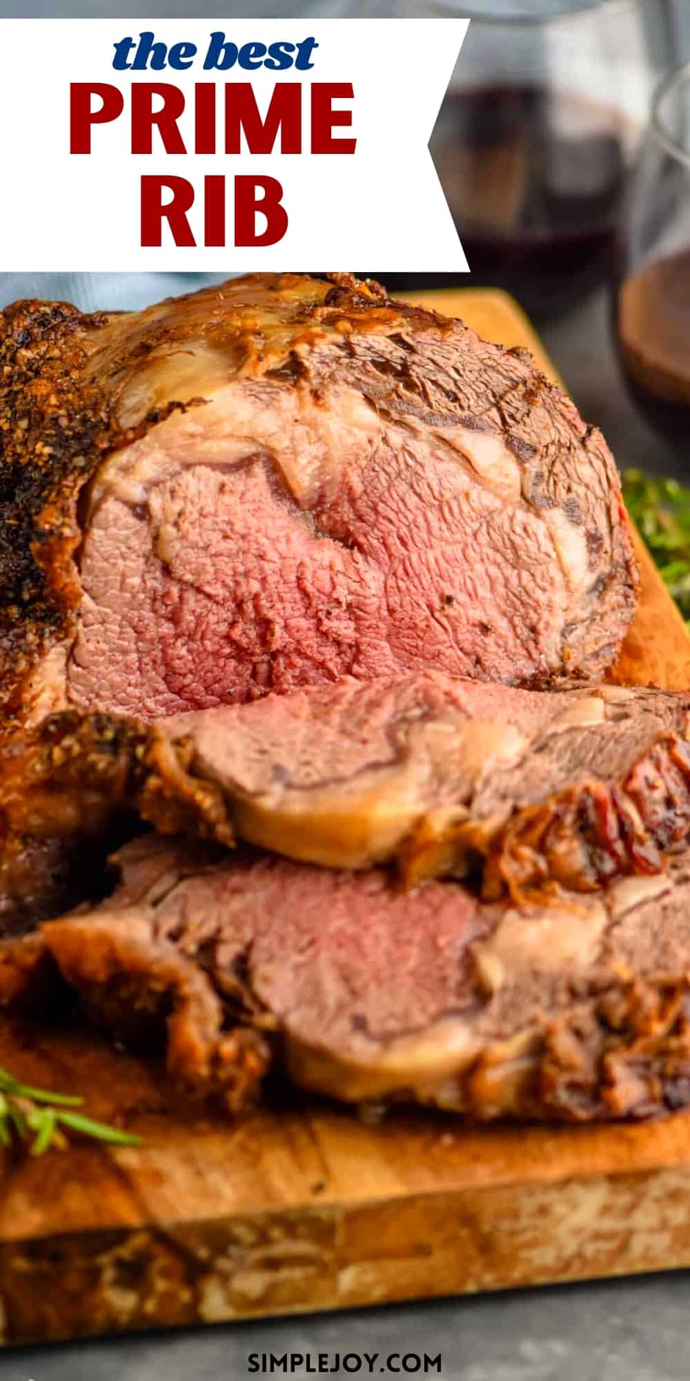 pinterest image for prime rib roast