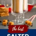 pinterest image for salted caramel mocha
