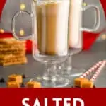 pinterest image for salted caramel mocha