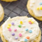 pinterest image for sour cream cookies