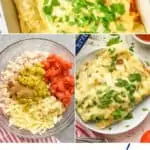 Pinterest graphic of Green Enchiladas